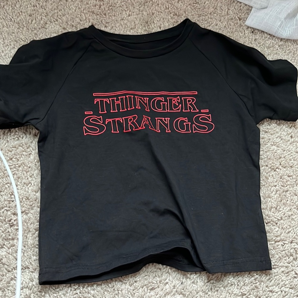 Stranger things crop top